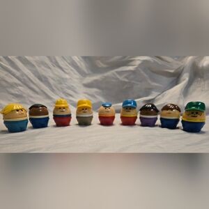 Colorful Construction Worker Toy Set